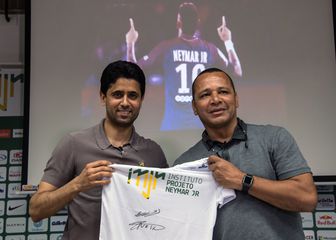 Al-Khelaifi i Neymar Senior (Foto: AFP)