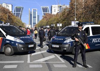 Policija na Paseo de la Castellana