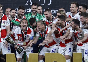 Hrvatska reprezentacija slavi pobjedu u Egiptu