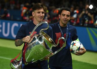 Leo Messi i Xavi