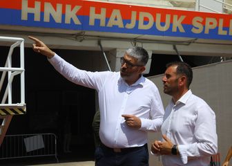 Hajdukov predsjednik Ivan Bilić i splitski gradonačelnik Tomislav Šuta