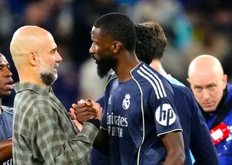 Pep Guardiola i Antonio Rudiger