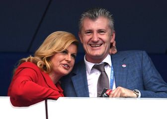 Kolinda Grabar-Kitarović i Davor Šuker 2018. godine u Rusiji