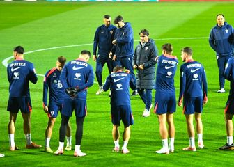 Zlatko Dalić na treningu Vatrenih