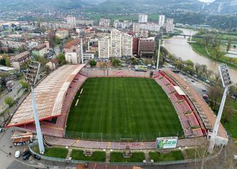 Pogled na stadion Bilino polje u Zenici