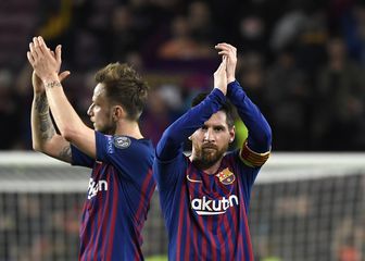 Ivan Rakitić i Lionel Messi (Foto: AFP)