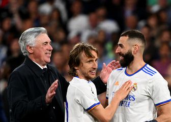 Ancelotti, Modrić i Benzema