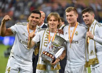 Casemiro, Luka Modrić, Toni Kroos i Federico Valverde