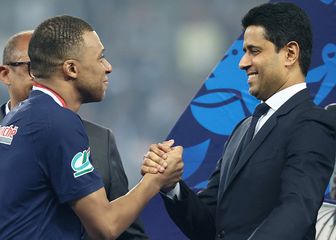 Kylian Mbappe i Nasser Al-Khelaifi