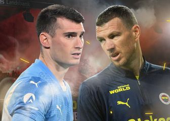 Dominik Livaković i Edin Džeko