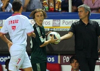 Luka Modrić i Jose Mourinho