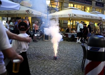 Navijači Crystal Palacea u Leipzigu