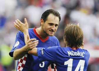 Josip Šimunić i Luka Modrić