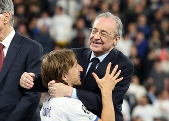 Luka Modrić i Florentino Perez