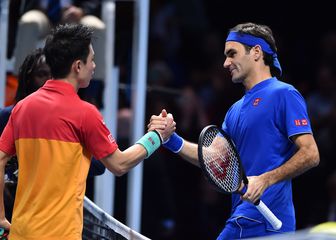 Nishikori i Federer (Foto: AFP)