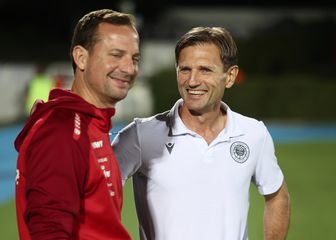 Krunoslav Rendulić u društvu austrijskog trenera Thomasa Sagedera