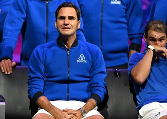 Roger Federer i Rafael Nadal na posljednjem meču Švicarca