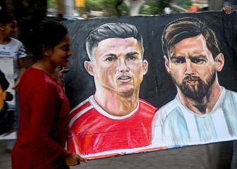 Slika Ronalda i Messija