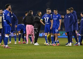 Dinamovci nakon poraza od Celte