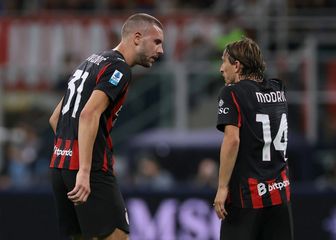 Strahinja Pavlović i Luka Modrić