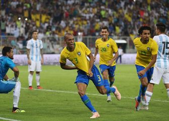 Miranda slavi pogodak Argentini (Foto: AFP)