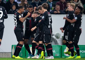 Momčad Bayer Leverkusena slavi pogodak (Foto: AFP)