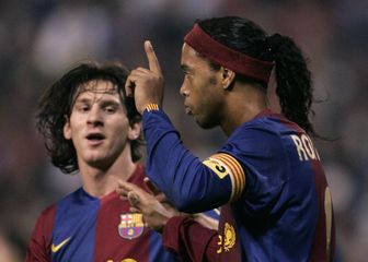 Ronaldinho i Lionel Messi (Foto: AFP)