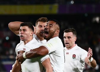 Slavlje ragbijaša Engleske (Foto: AFP)