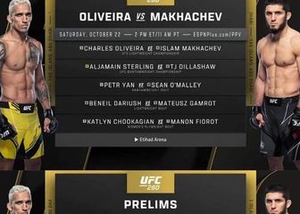 UFC 280 - popis borbi