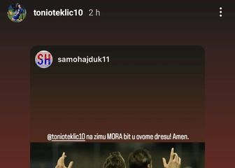 Tonio Teklić u dresu Hajduka
