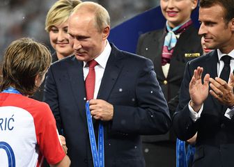 Luka Modrić i Vladimir Putin