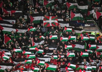 Palestinske zastavi na utakmici Lige prvaka