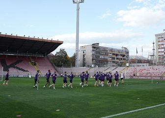 Njemački nogometaši na stadionu Bilino polje