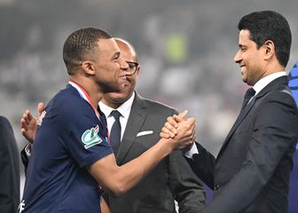 Kylian Mbappe i Nasser Al-Khelaifi