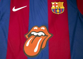 Barcelonin dres iz El Clasica iz 2023. s logom Rolling Stonesa