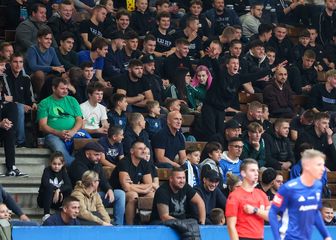 Navijači na utakmici Futsal Dinamo Torcida