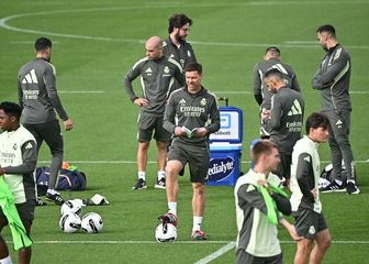 Xabi Alonso na treningu Real Madrida
