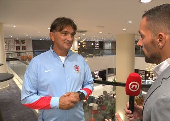 Zlatko Dalić i Marko Šepat, reporter Dnevnika Nove TV