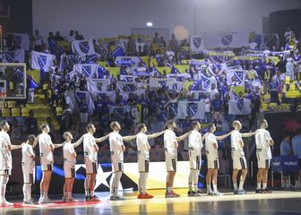 Košarkaši i navijači Bosne i Hercegovine
