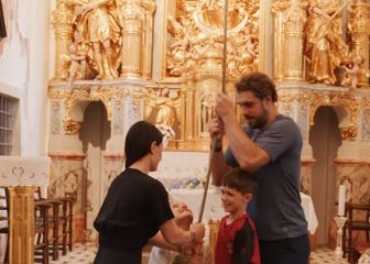 Anže Kopitar s obitelji