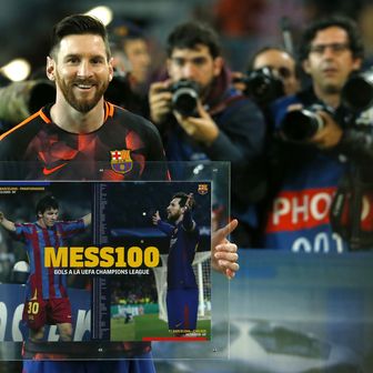 Lionel Messi - stotinu golova u Ligi prvaka (Foto: AFP)