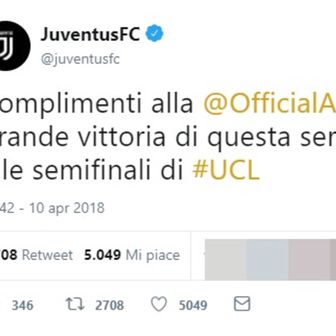 Juve čestitao Romi (Twitter)