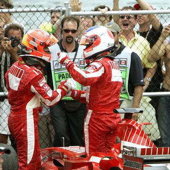 Rubens Barrichello i Michael Schumacher (Foto: AFP)