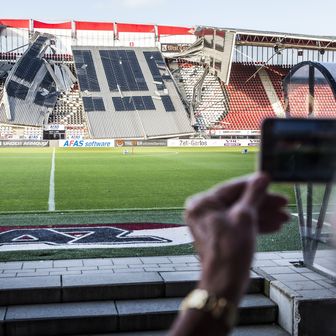 Vjetar srušio krov stadiona AZ Alkmaara (Foto: AFP)