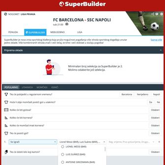 SuperSport - SuperBuilder - Liga prvaka 2