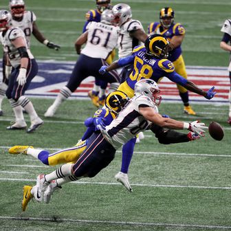 LA Rams i New England Patriots na Super Bowlu (Foto: AFP)