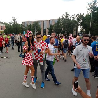 Hrvatska navijačica Ivana u Moskvi (Foto: GOL.hr)