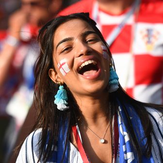 Engleska navijačica (Foto: AFP)