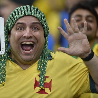 Brazilski navijač (Foto: AFP)