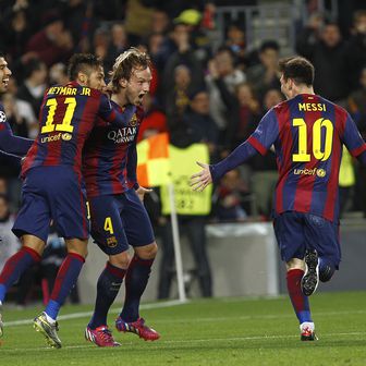 Luis Suarez, Neymar, Ivan Rakitić i Lionel Messi (Foto: AFP)